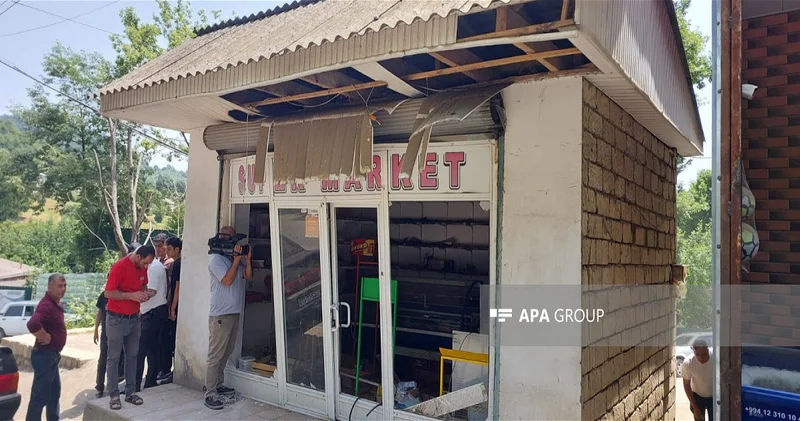 В Лянкяране произошел взрыв в магазине ФОТО