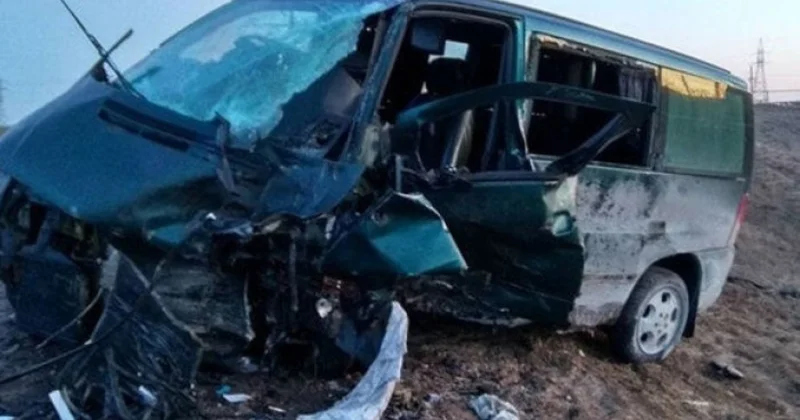 Ağdaş Mercedes Vito Belarusla toqquşdu