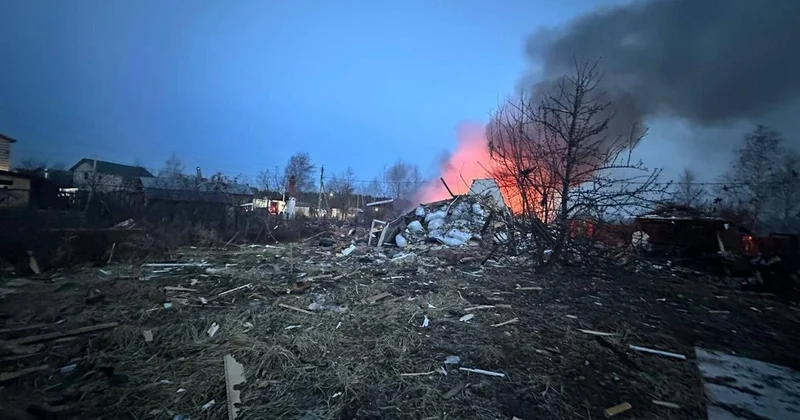 Moskvaya dron hücumu Fotolar yayıldı