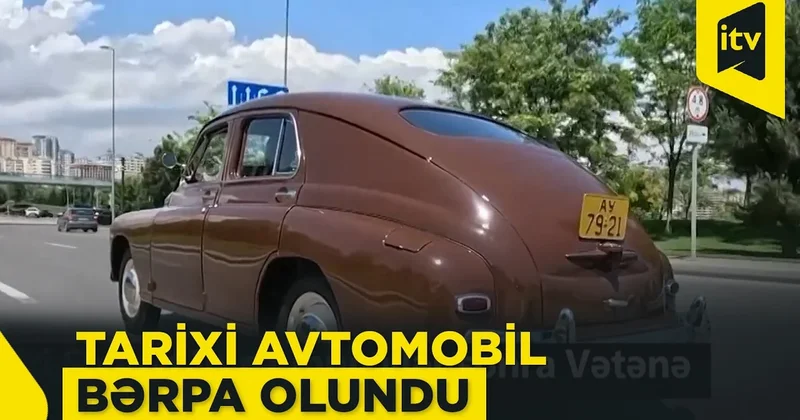 Səməd Vurğunun “Pobeda“sı illər sonra paytaxt yollarında VİDEO