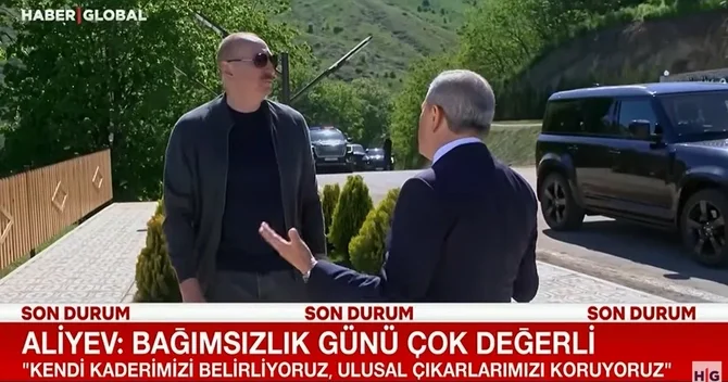 Haber Global : İlham Əliyev müstəqilliyin elan edildiyi gündə Şuşaya anlamlı səfər reallaşdırdı