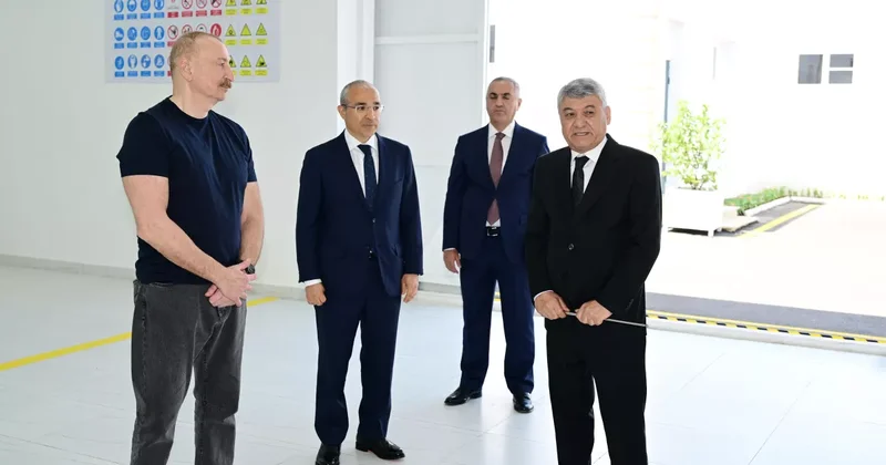 Алиев на открытии текстильного дома в Ходжалы ФОТО