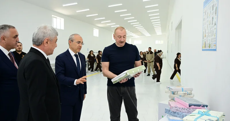 Xocalı şəhərində “Qarabağ Tekstil Evi” MMC istifadəyə verilib VİDEO