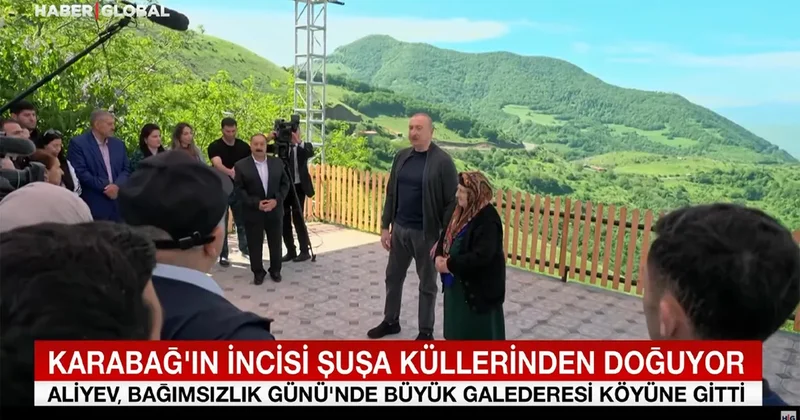 İlham Əliyevin Böyük Qaladərəsində sakinlərlə səmimi söhbəti: Haber Global ın reportajı VİDEO