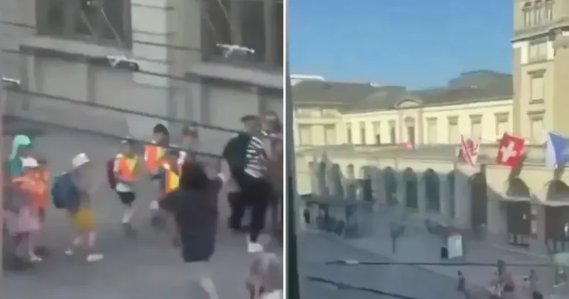 Dəmiryol vağzalında insanlara hücum Üç nəfər bıçaqlandı VİDEO