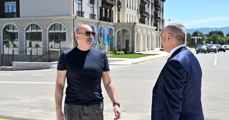 Prezident İlham Əliyev Xankəndidə əsaslı şəkildə yenidən qurulmuş Mədəniyyət Mərkəzinin açılışında iştirak edib