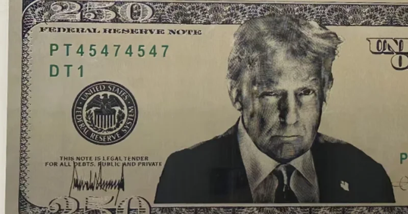 250 долларов с лицом Трампа