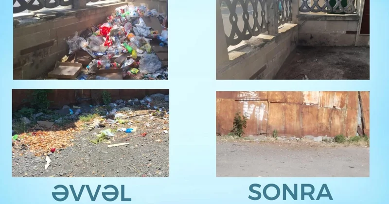 Oğuzda tullantıları küçəyə atanlar cəzalandırıldı
