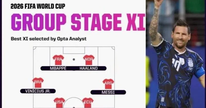 Dünya çempionatının qrup mərhələsinin rəmzi komandası təqdim edilib