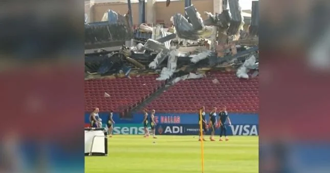 İsveç millisinin məşq etdiyi stadion təəccübləndirdi Video