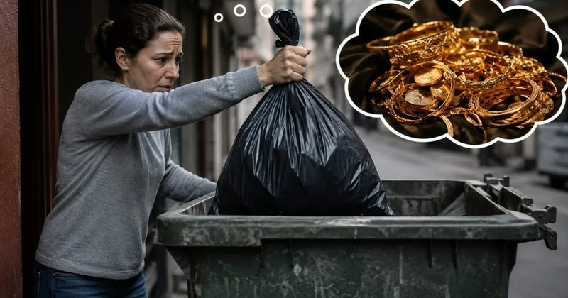 Ev almaq üçün yığılan 1 kiloqram qızıl zibilə atıldı
