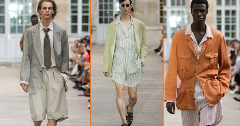 Soşi Otsukidən 2027 kişi yaz kolleksiyası: yumşaq kostyumlar, zolaqlı pijamalar... (FOTOLAR)