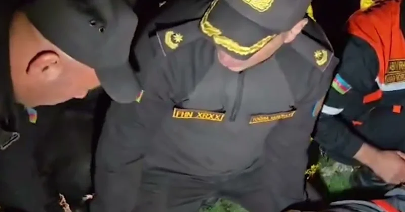 Спасли сорвавшегося с горы альпиниста Джафарова видео
