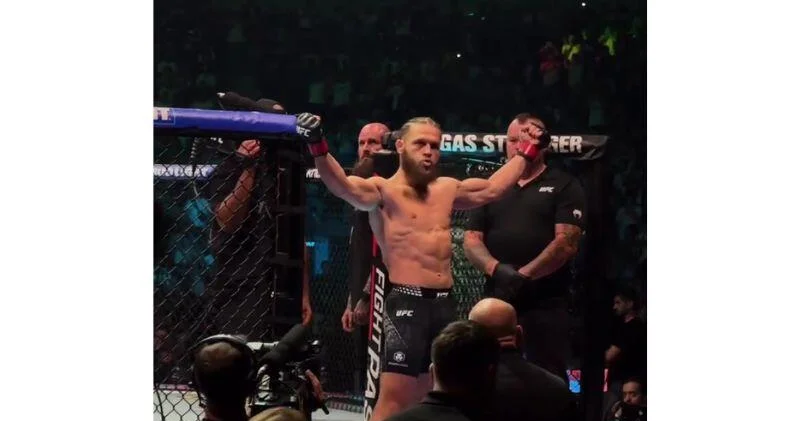 narmin_kazymzade побывала на UFC в Баку ВИДЕО