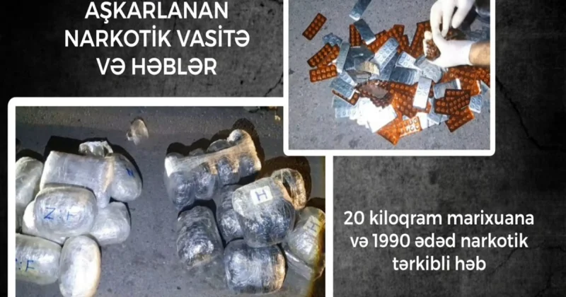 Lerikdə əməliyyat 20 kq narkotik aşkarlandı