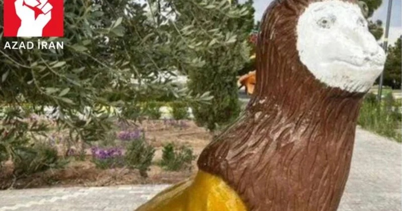 İranda eybəcər şir heykəli qınağa səbəb oldu