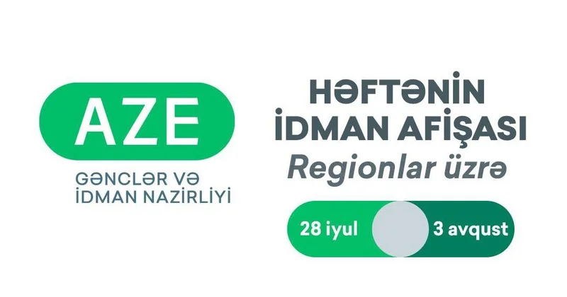 Regionlar üzrə HƏFTƏNİN İDMAN AFİŞASI