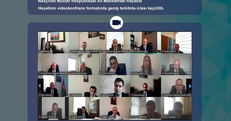Naxçıvan Muxtar Respublikası Ali Məhkəməsinin Rəyasət Heyətinin iclası keçirilib