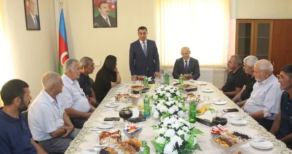 Yevlaxda şəhid ailələrinin üzvləri ilə görüş keçirilib