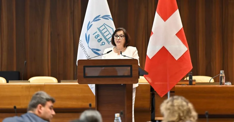 Milli Məclisin sədri Sahibə Qafarova Cenevrədə Qadın Parlament Sədrlərinin 15 ci Samitində çıxış edib