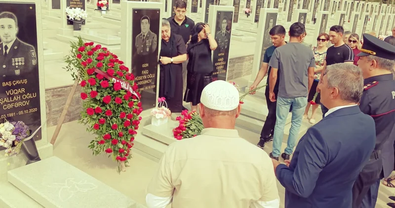 Şəhid Faiq Həsənovun əziz xatirəsi yad olundu FOTOLAR