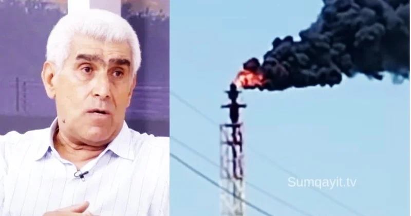 Sumqayıt yenidən qara tüstüyə bürünüb Ekoloqdan SOS
