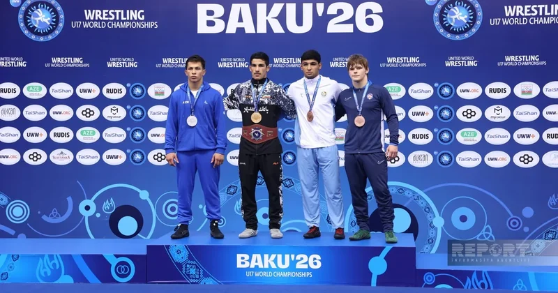 Dünya çempionatı: Gümüş medal qazanan İsfahan Həsənov mükafatlandırıldı