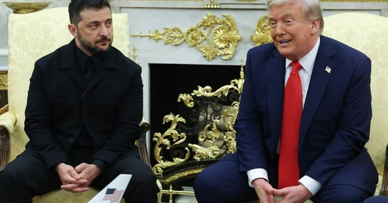 Trampın Zelenski ilə görüşü təxminən bir saat davam edib