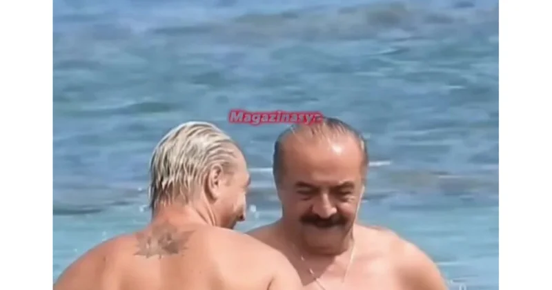 Məşhur aktyorla futbolçu dənizin ortasında yallı getdi (Video)