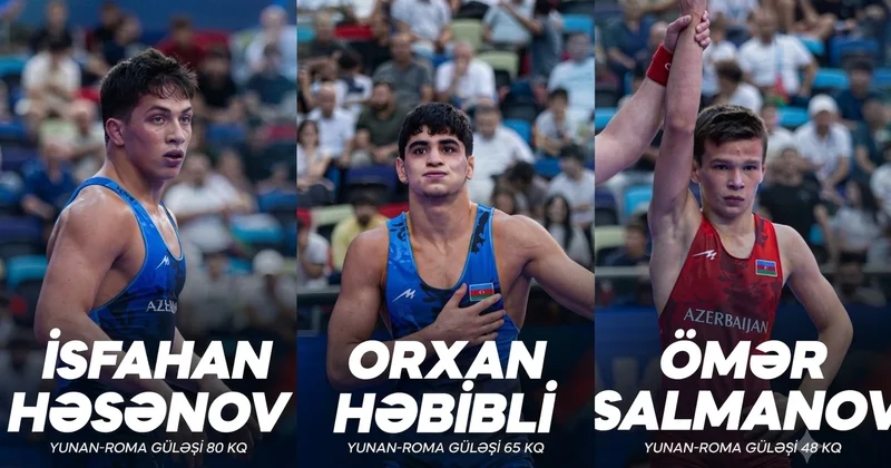 Dünya çempionatı: Üç yunan Roma güləşçimiz medal uğrunda görüşə çıxacaq