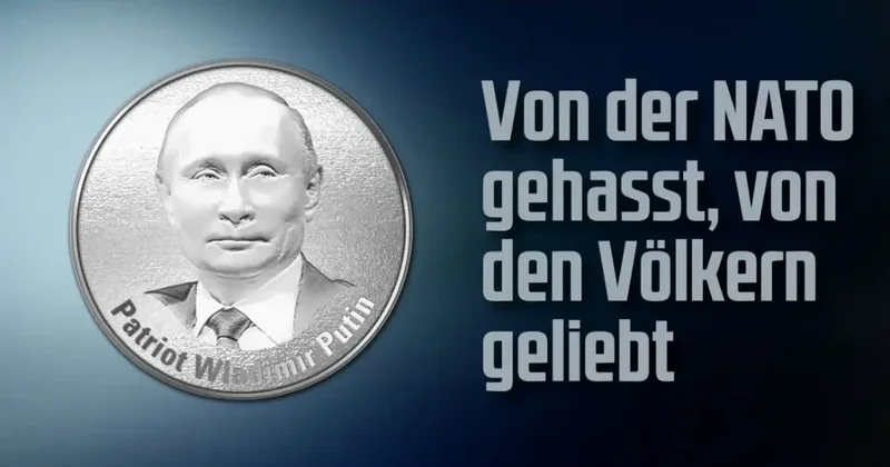 Немецкий журнал Compact выпустил монету с изображением Путина