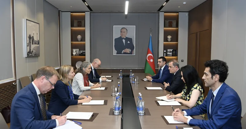 Ceyhun Bayramov Aİ nin Cənubi Qafqaz və Gürcüstan böhranı üzrə xüsusi nümayəndəsi ilə görüşüb