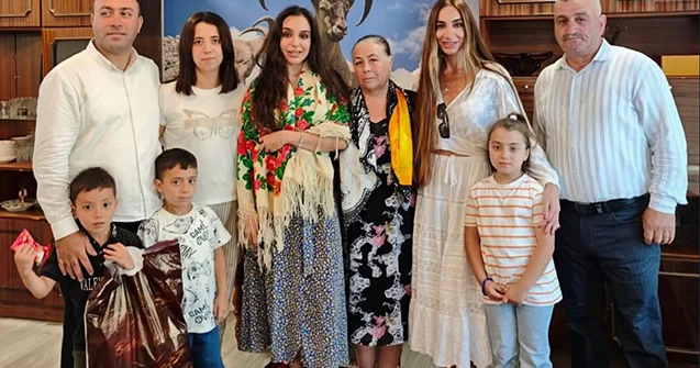 Leyla və Arzu Əliyevalar Şamaxıda Fotolar