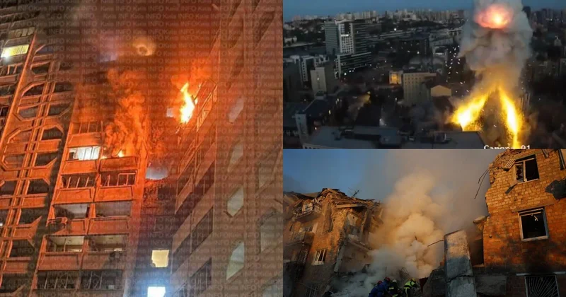 Rusiya Kiyevə kütləvi raket zərbəsi endirib: Ölənlər və yaralananlar var