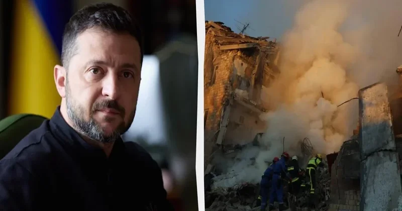 Zelenski: Rusiyanın Ukraynaya növbəti zərbələri nəticəsində 8 nəfər həlak olub