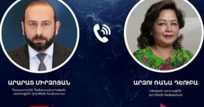 Mirzoyan nepallı həmkarı ilə Ermənistan Azərbaycan razılaşmalarını müzakirə etdi