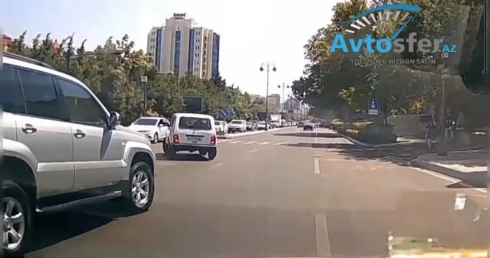 “Prado” yolayrıcında “Niva”nı vurmaqdan belə yayındı ANBAAN VİDEO