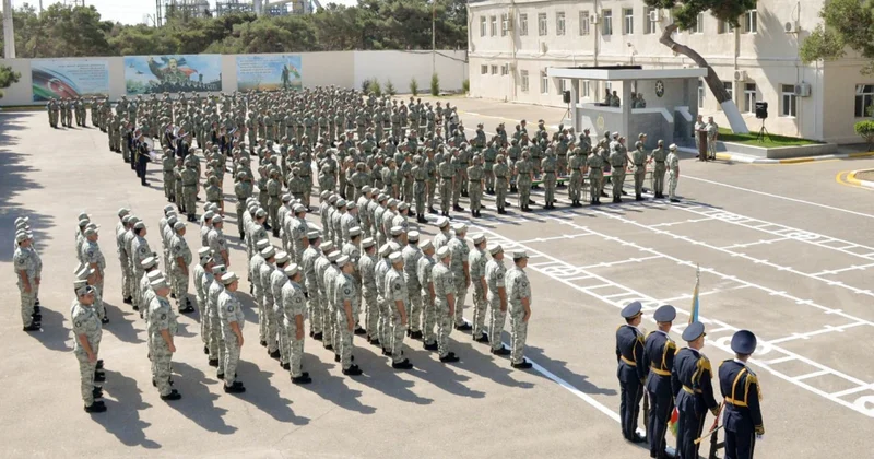 Gənc əsgərlərin andiçmə mərasimi keçirilib FOTO
