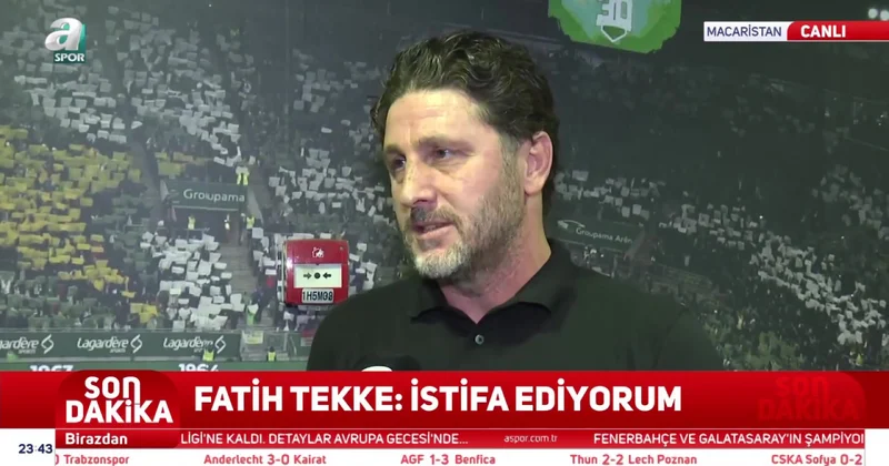 Gözlənilməz olay: Fatih Tekke canlı yayımda istefa verdi (Video)