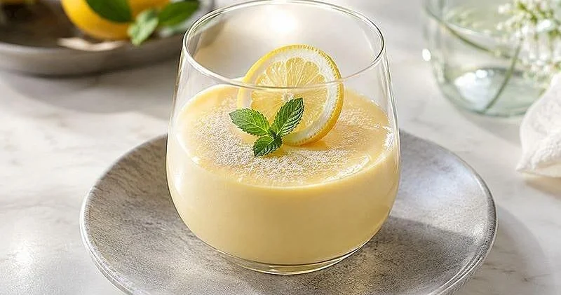 İtalyan üsulu limon budino hazırlanması