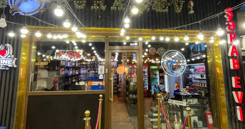 Bakıdakı bu mağazada saxta içki satırmışlar Fotolar
