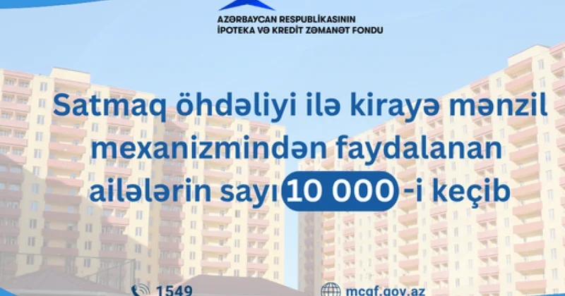 Satmaq öhdəliyi ilə kirayə mənzil mexanizmindən faydalanan ailələrin sayı 10 mini keçib