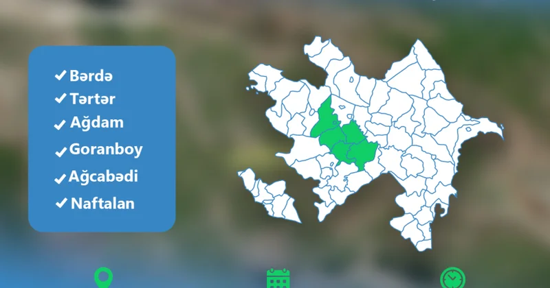 Rəqəmsal inkişaf və nəqliyyat naziri Bərdədə vətəndaşların müraciətlərini dinləyəcək