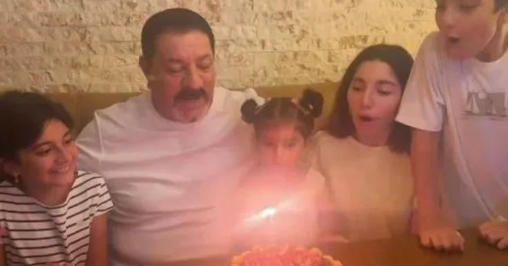 Ağadadaş Ağayev ad gününü nəvələri ilə qeyd etdi Video