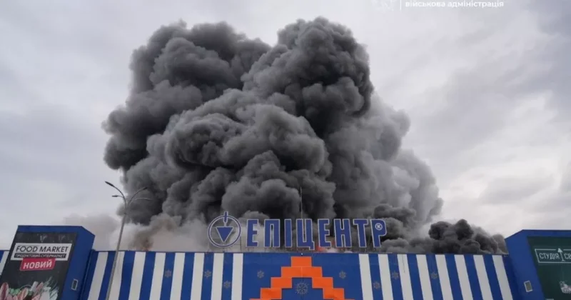 В Украине горит Епіцентр ВИДЕО / ФОТО