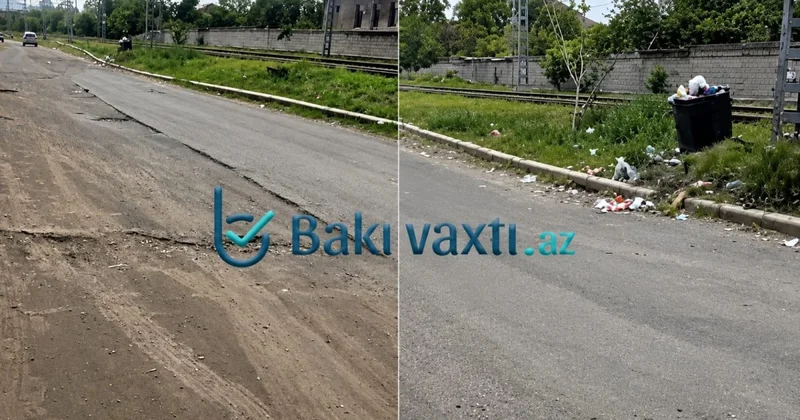 Ağstafada SAKİNLƏRİN SƏBRİ DAŞDI: Nə asfalt var, nə də zibil qutusu...
