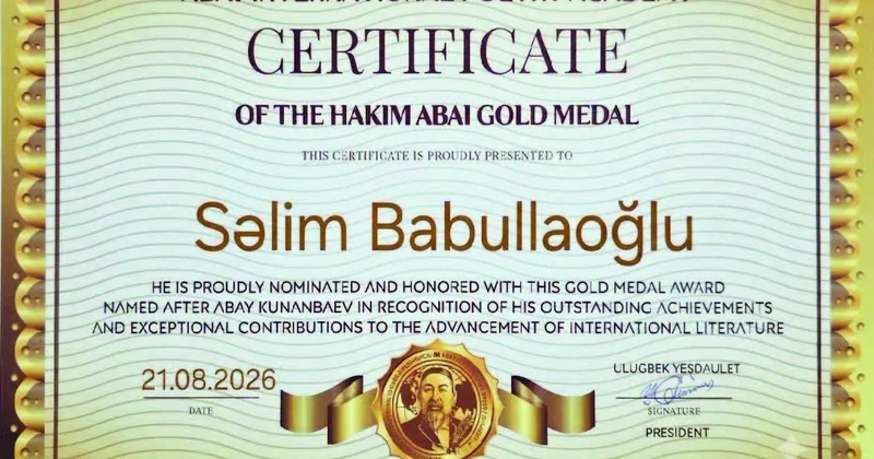 Soydaşımız “Hakim Abay” mükafatçısı olub
