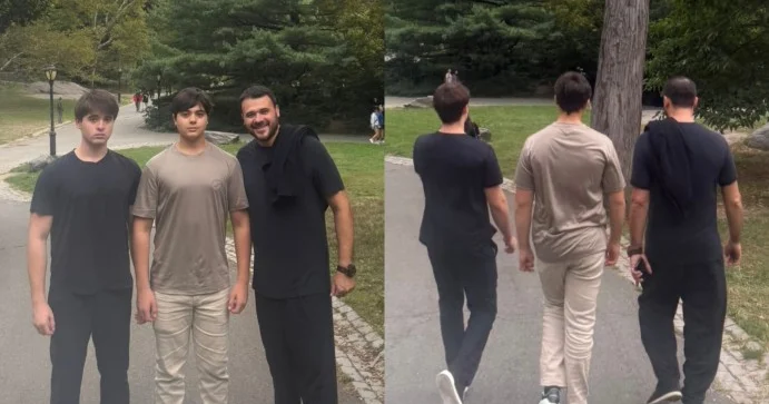 Eminin oğulları ilə Amerika gəzintisi Fotolar