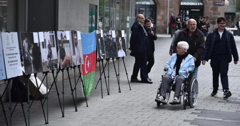 Говорящие фотографии азербайджанских минных жертв обратились из Нюрнберга к миру с призывом о справедливости ФОТО