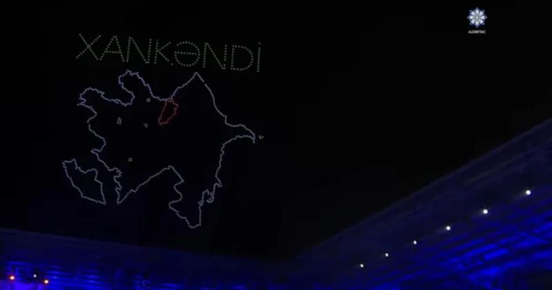 Gəncə səmalarında Xankəndi... Video